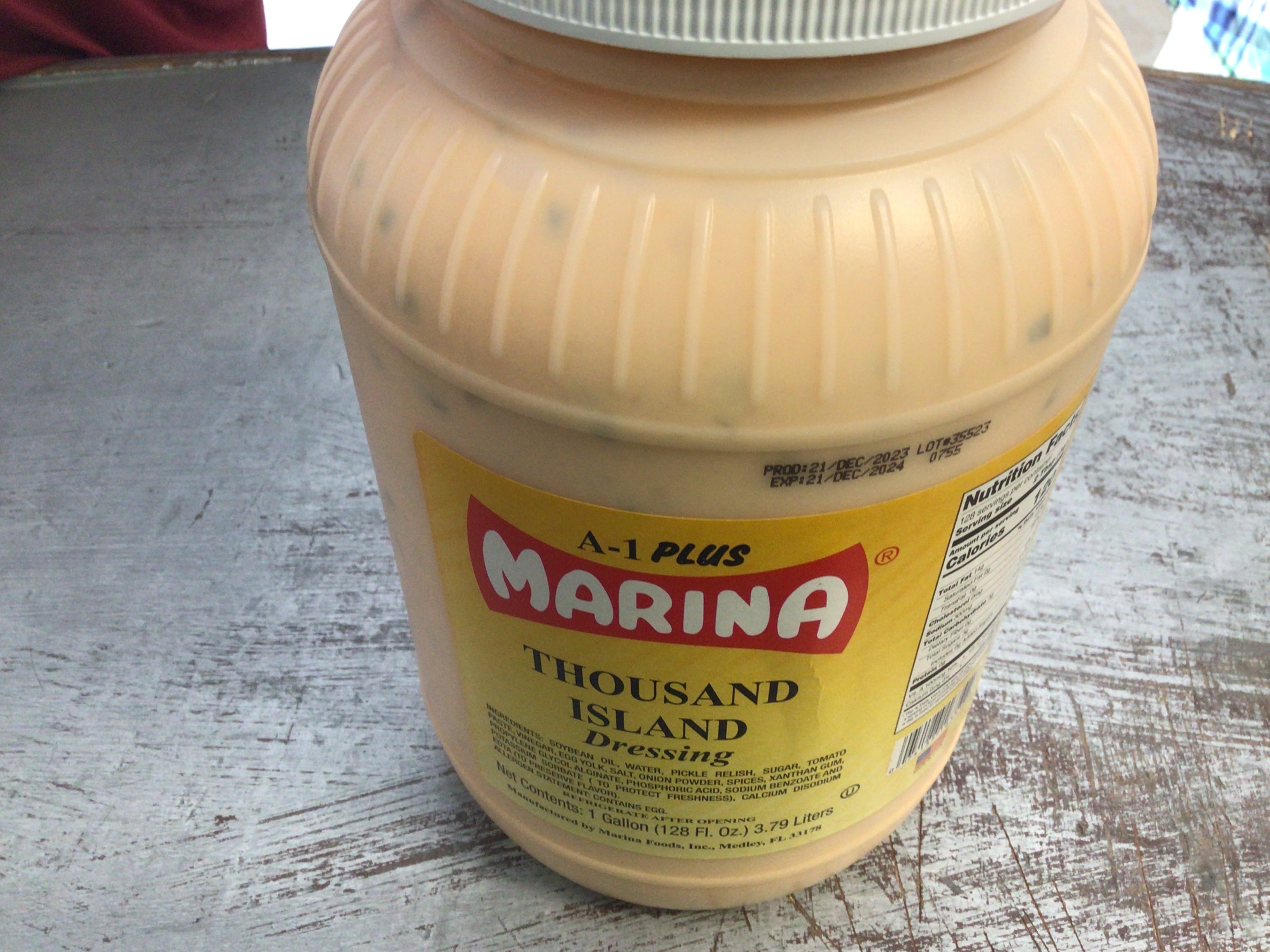 Salad Dressing 1000 island gal marina – The Fresh Pantry