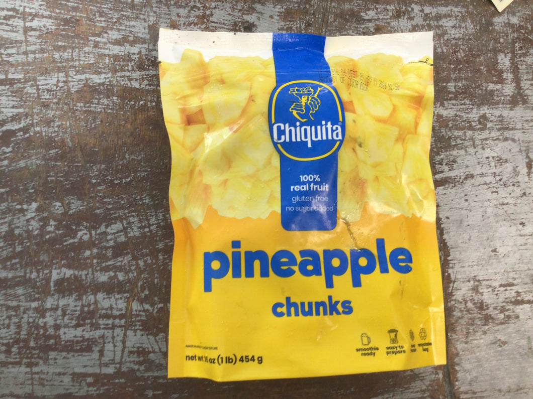 Pineapple frozen chunks 1lb