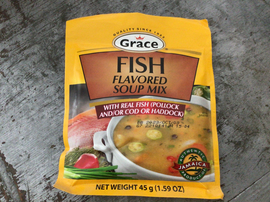 Fish flavored soup mix