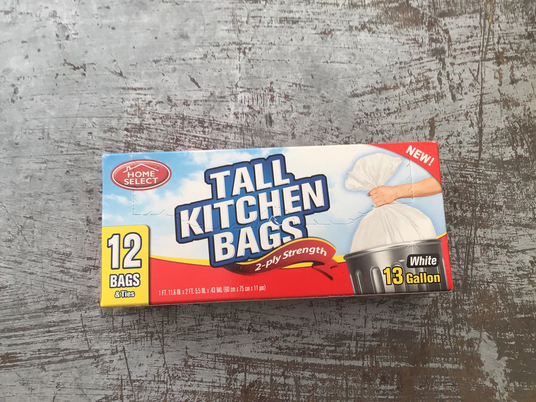 Kitchen bags 13gal 12ct