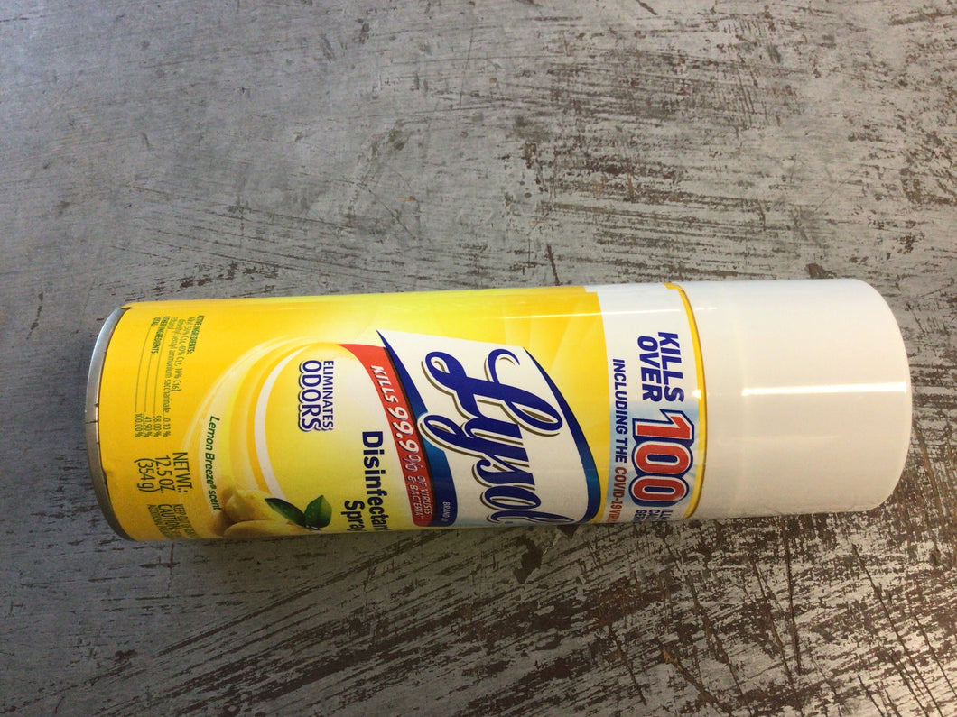 Lysol disinfectant lemon 12.5oz