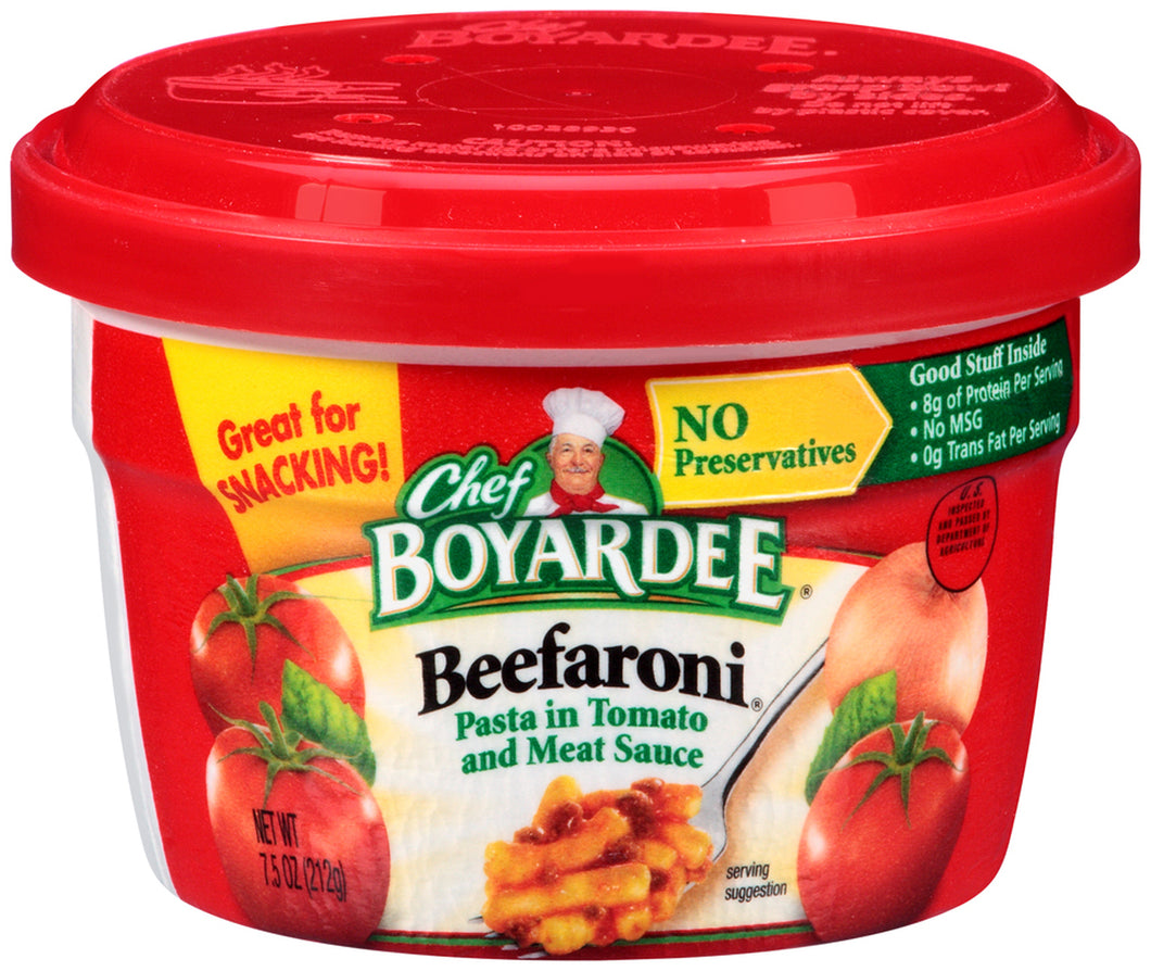 Chef Boyardee Microwavable Beefaroni 7.5oz