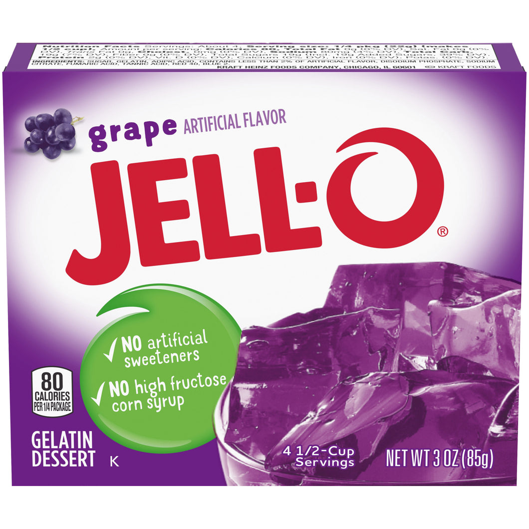 Jell-O Grape Flavor 3 oz