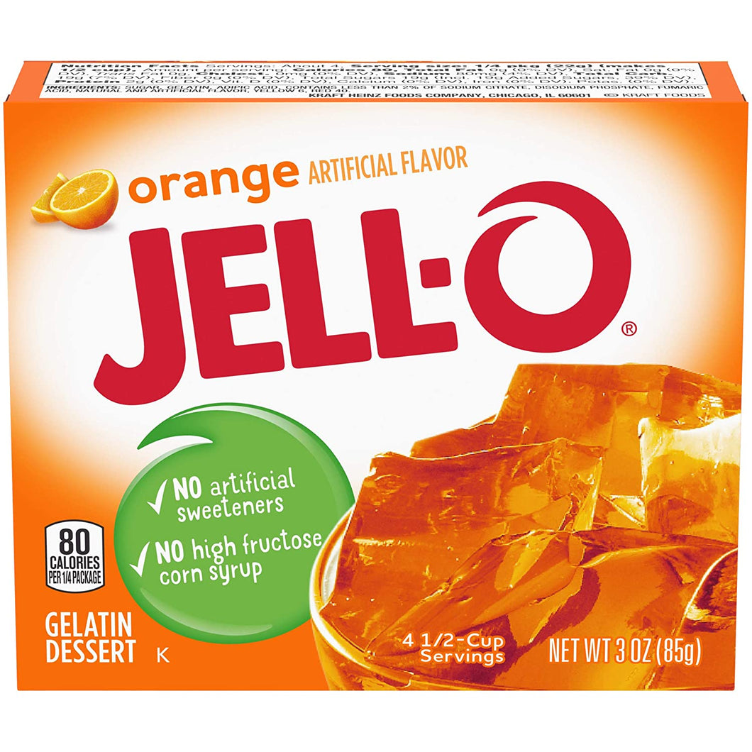 Jell-O Orange Flavor 3 oz