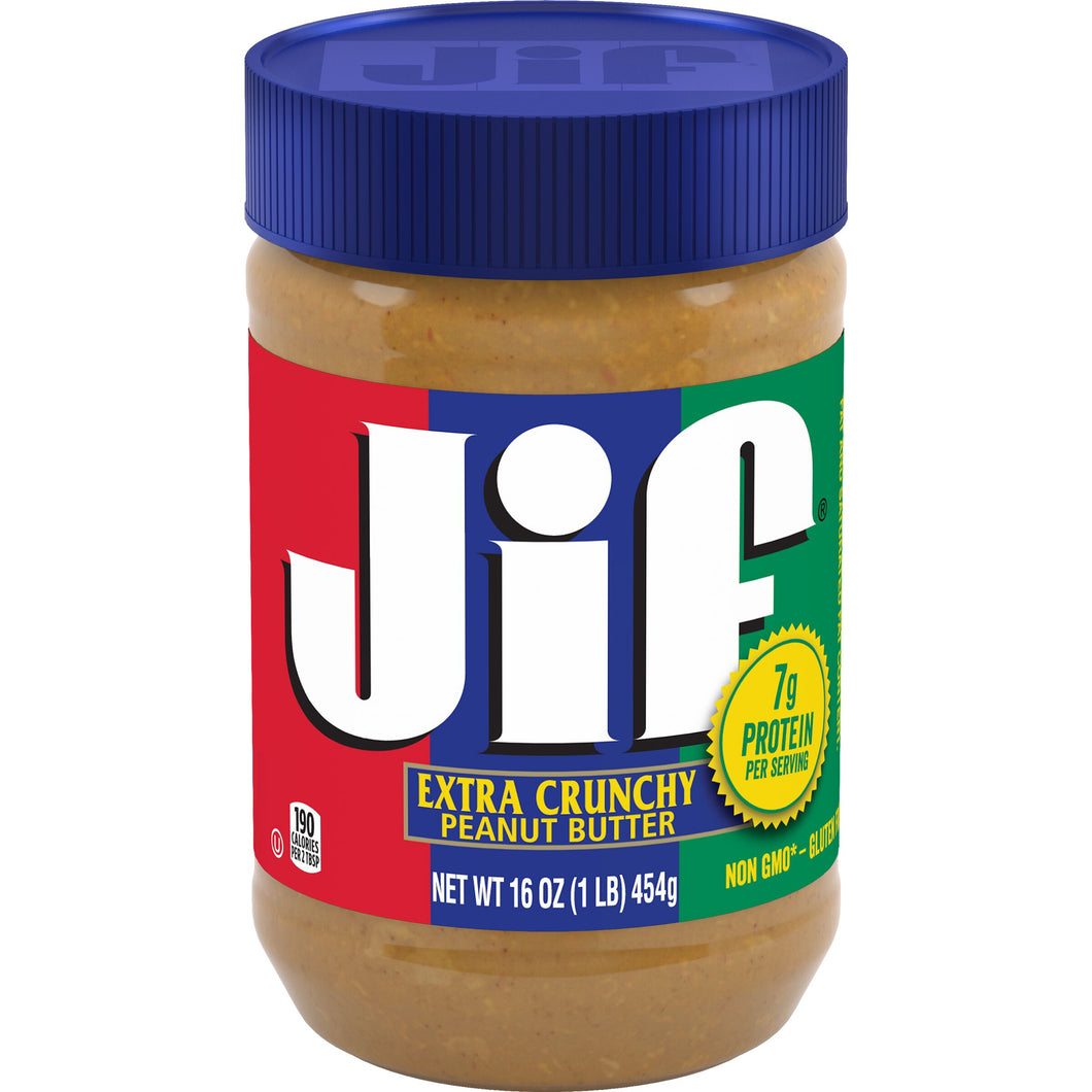 JIF Peanut Butter - Crunchy - 16oz