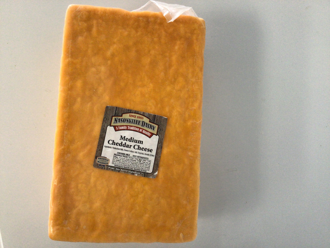 Cheese yellow cheddar block 10lbs
