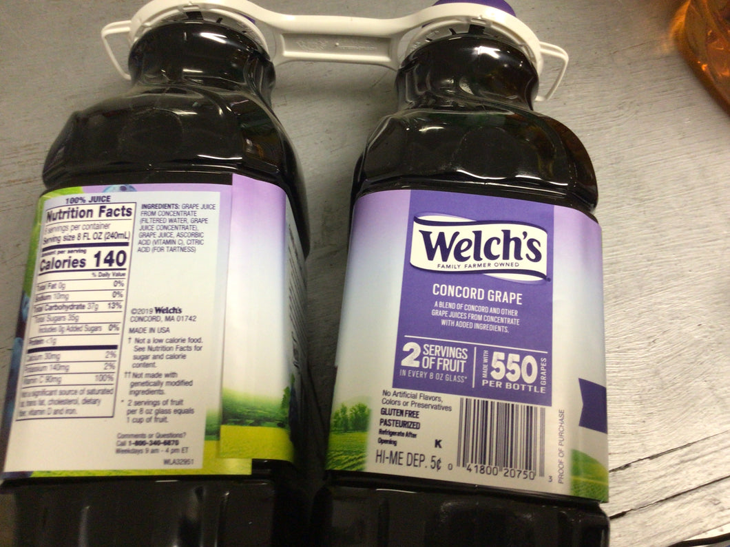 Welch’s grape juice 100% 2pk