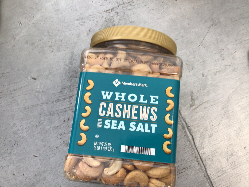 Cashews whole 2lb sea salt