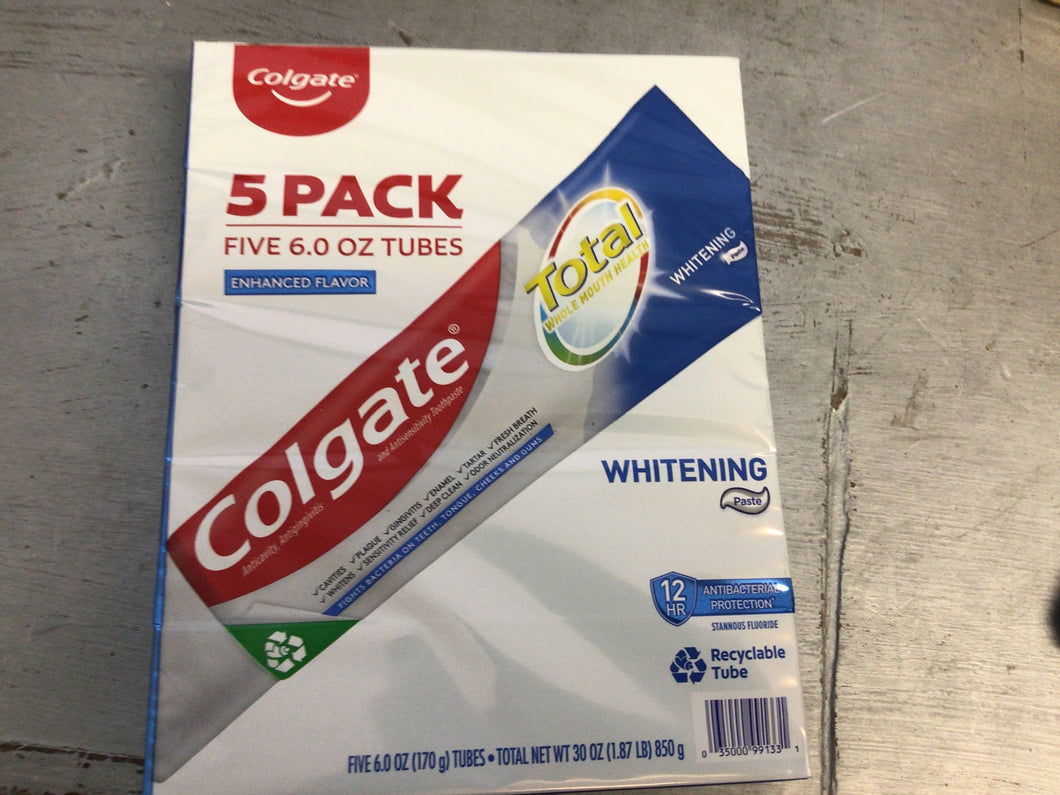 Toothpaste 5pk Colgate