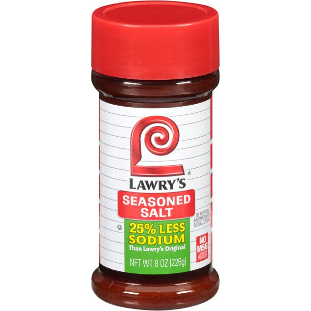 Lawry’s Seasoned Salt Less Sodium, 8 oz